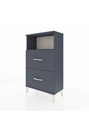 Arges Komodin Tek Raflı 2 Çekmeceli 60x30x106 - S15M015V5A