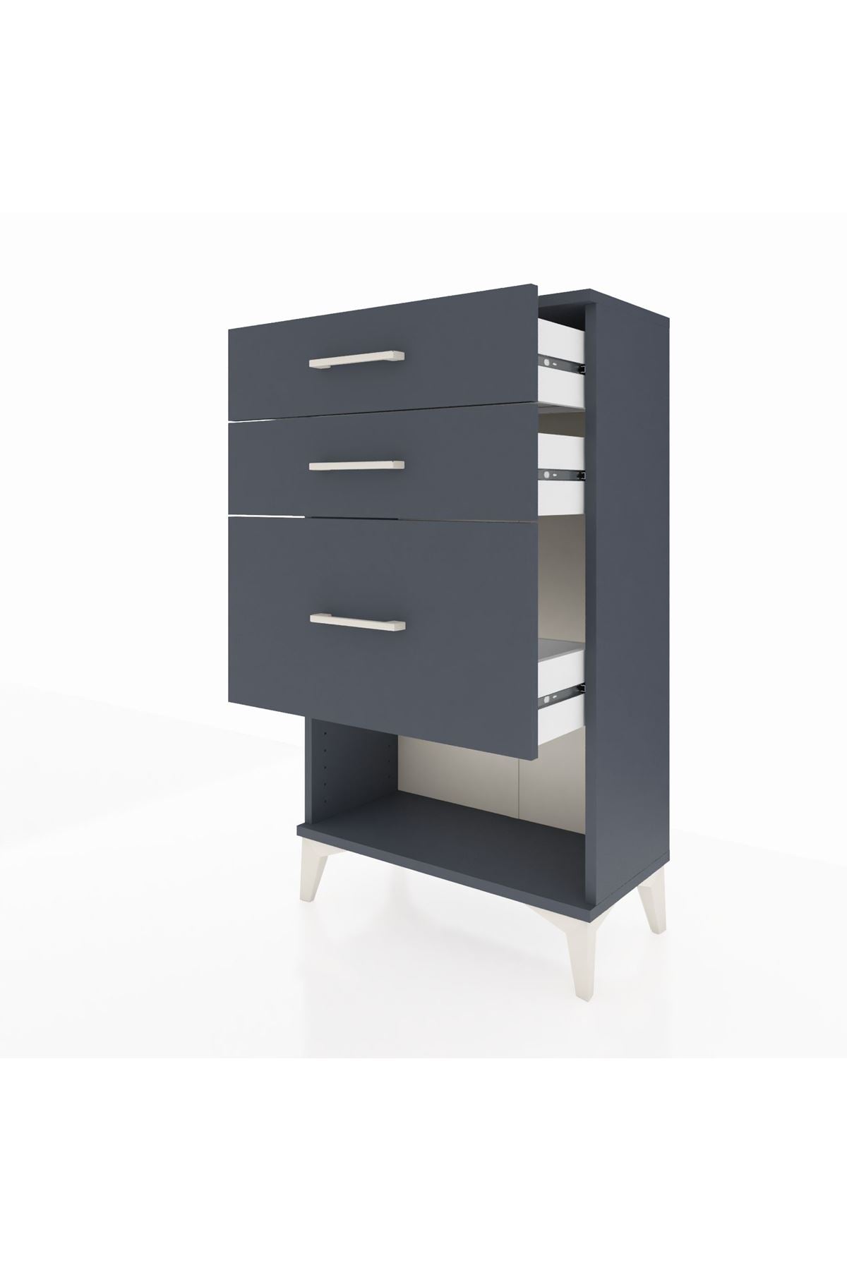 Arges Komodin 3 Çekmeceli 60x30x106 - S15M016V5A