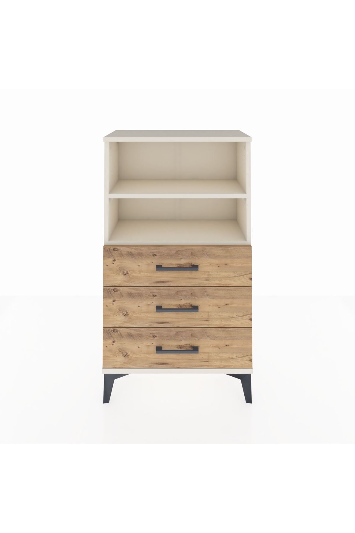 Arges Komodin 2 Raflı 3 Çekmeceli 60x30x106 - S15M017V3A