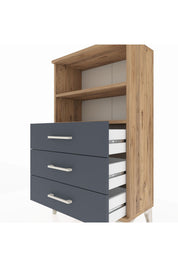 Arges Komodin 2 Raflı 3 Çekmeceli 60x30x106 - S15M017V8A
