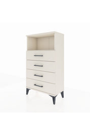 Arges Komodin Tek Raflı 4 Çekmeceli 60x30x106 - S15M018V1A