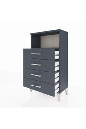 Arges Komodin Tek Raflı 4 Çekmeceli 60x30x106 - S15M018V5A