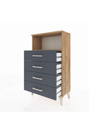 Arges Komodin Tek Raflı 4 Çekmeceli 60x30x106 - S15M018V8A