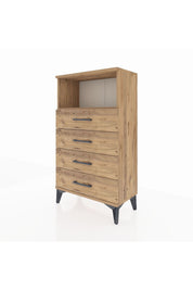 Arges Komodin Tek Raflı 4 Çekmeceli 60x30x106 - S15M018V9A