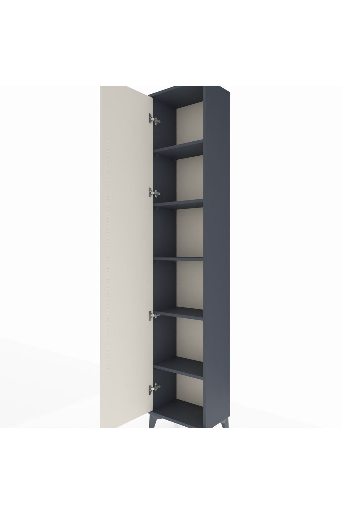 Arges Dolap 5 Raflı Tek Kapaklı 44x30x221 - S28M002V4A