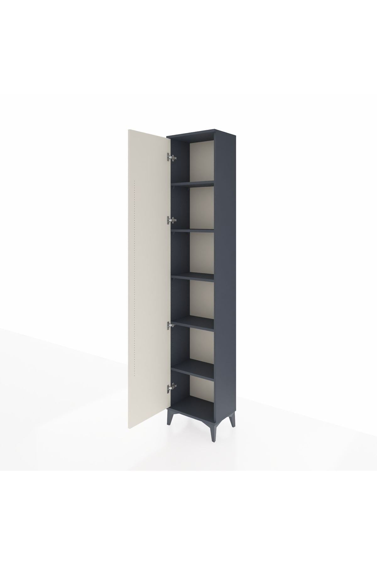 Arges Dolap 5 Raflı Tek Kapaklı 44x30x221 - S28M002V4A