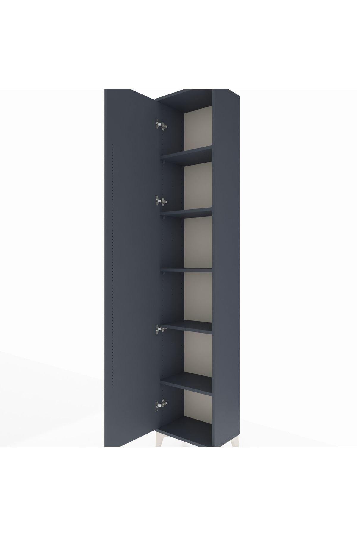 Arges Dolap 5 Raflı Tek Kapaklı 44x30x221 - S28M002V5A