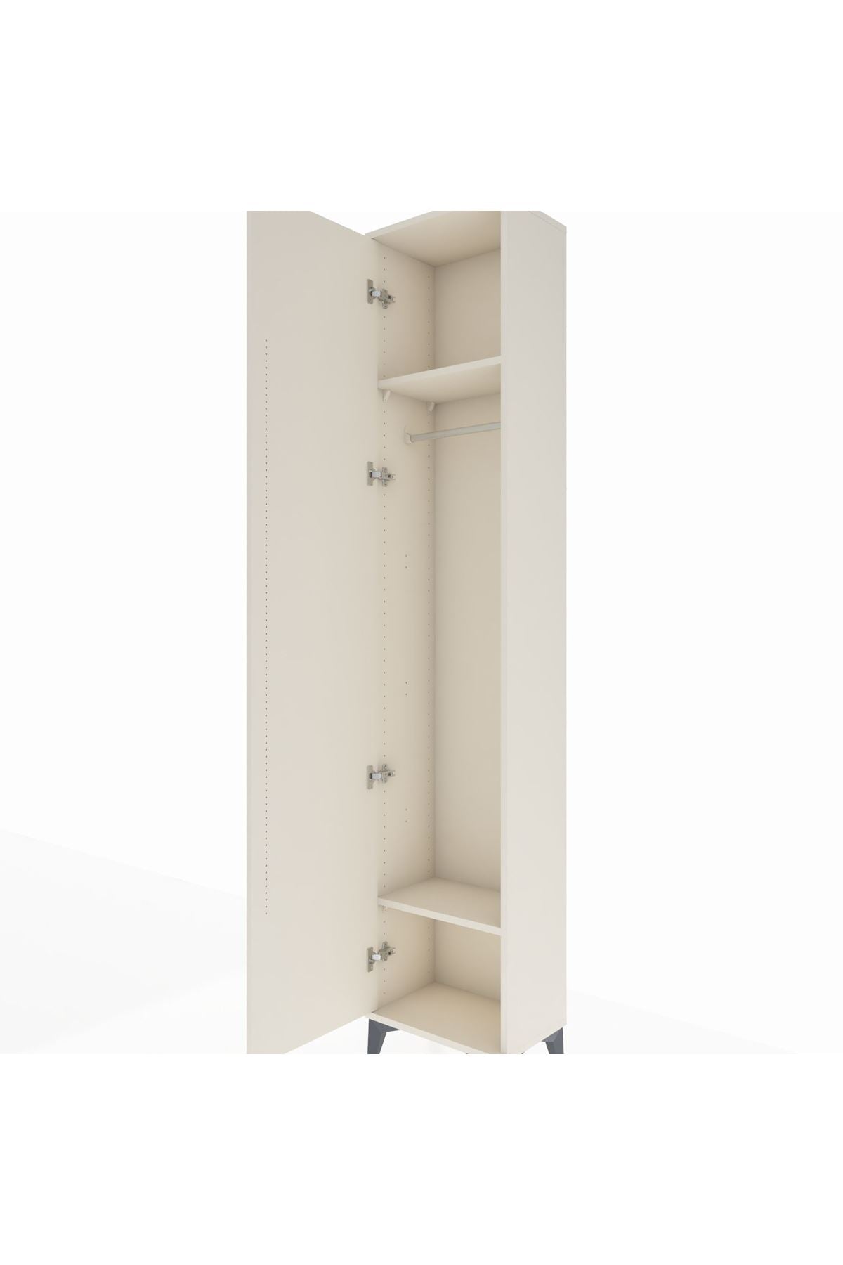 Arges Dolap 2 Raflı Tek Kapaklı Tek Askılı 44x30x221 - S28M003V1A