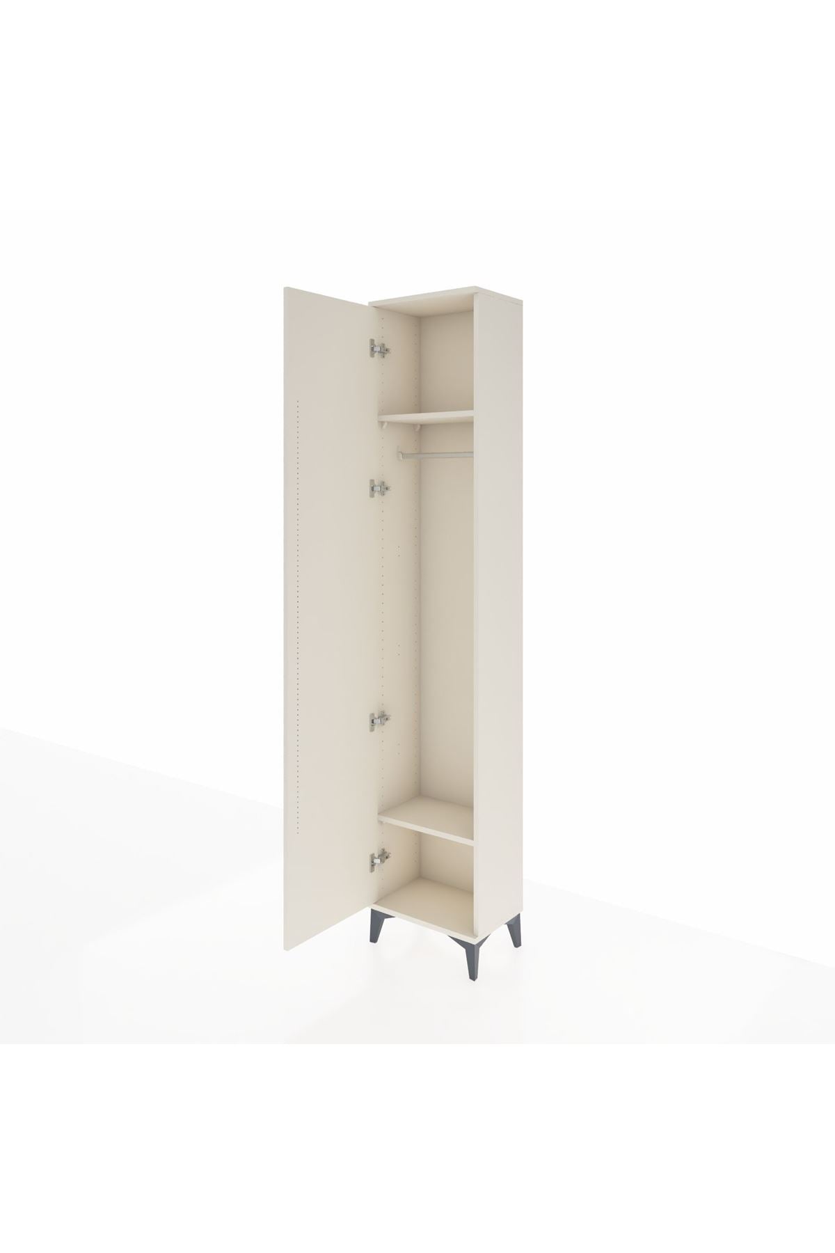 Arges Dolap 2 Raflı Tek Kapaklı Tek Askılı 44x30x221 - S28M003V1A