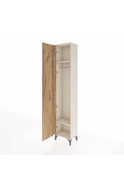 Arges Dolap 2 Raflı Tek Kapaklı Tek Askılı 44x30x221 - S28M003V3A