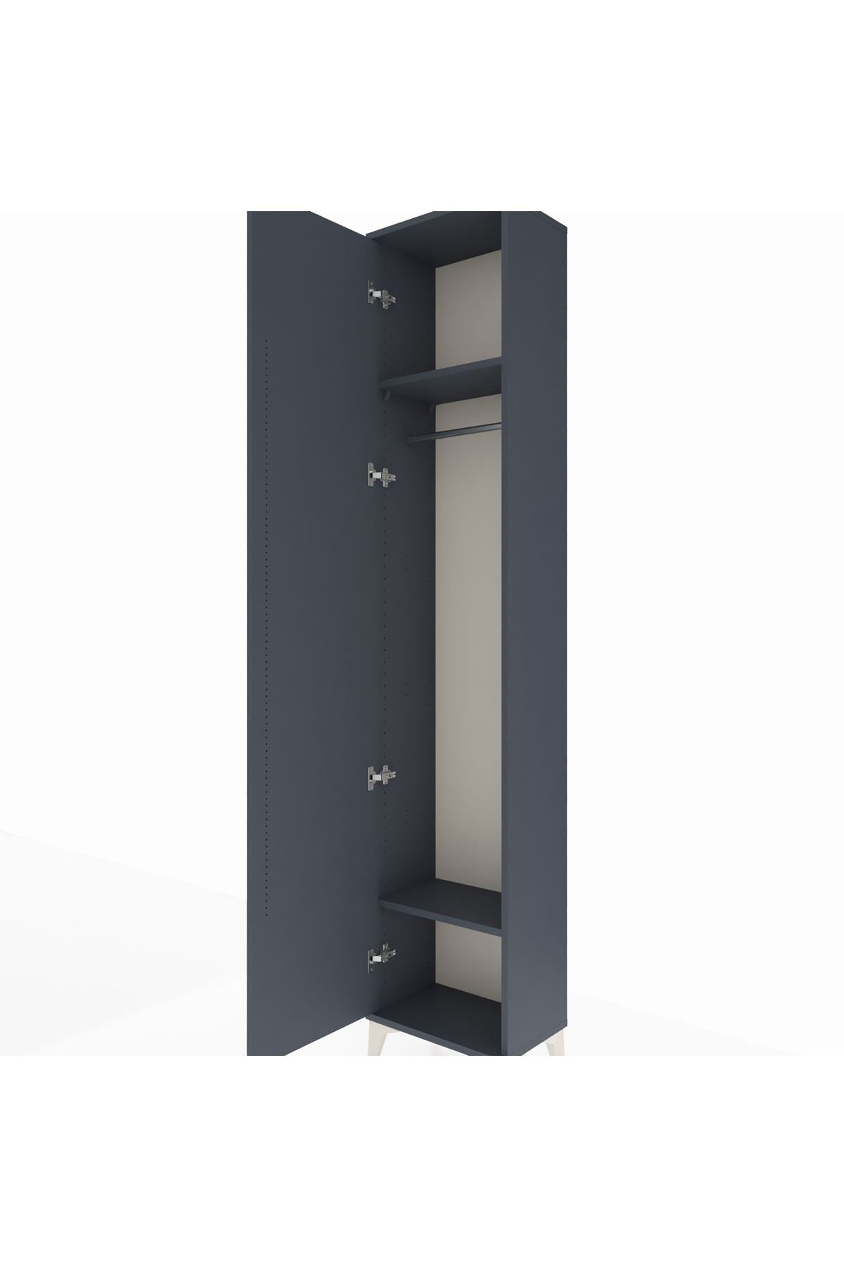 Arges Dolap 2 Raflı Tek Kapaklı Tek Askılı 44x30x221 - S28M003V5A