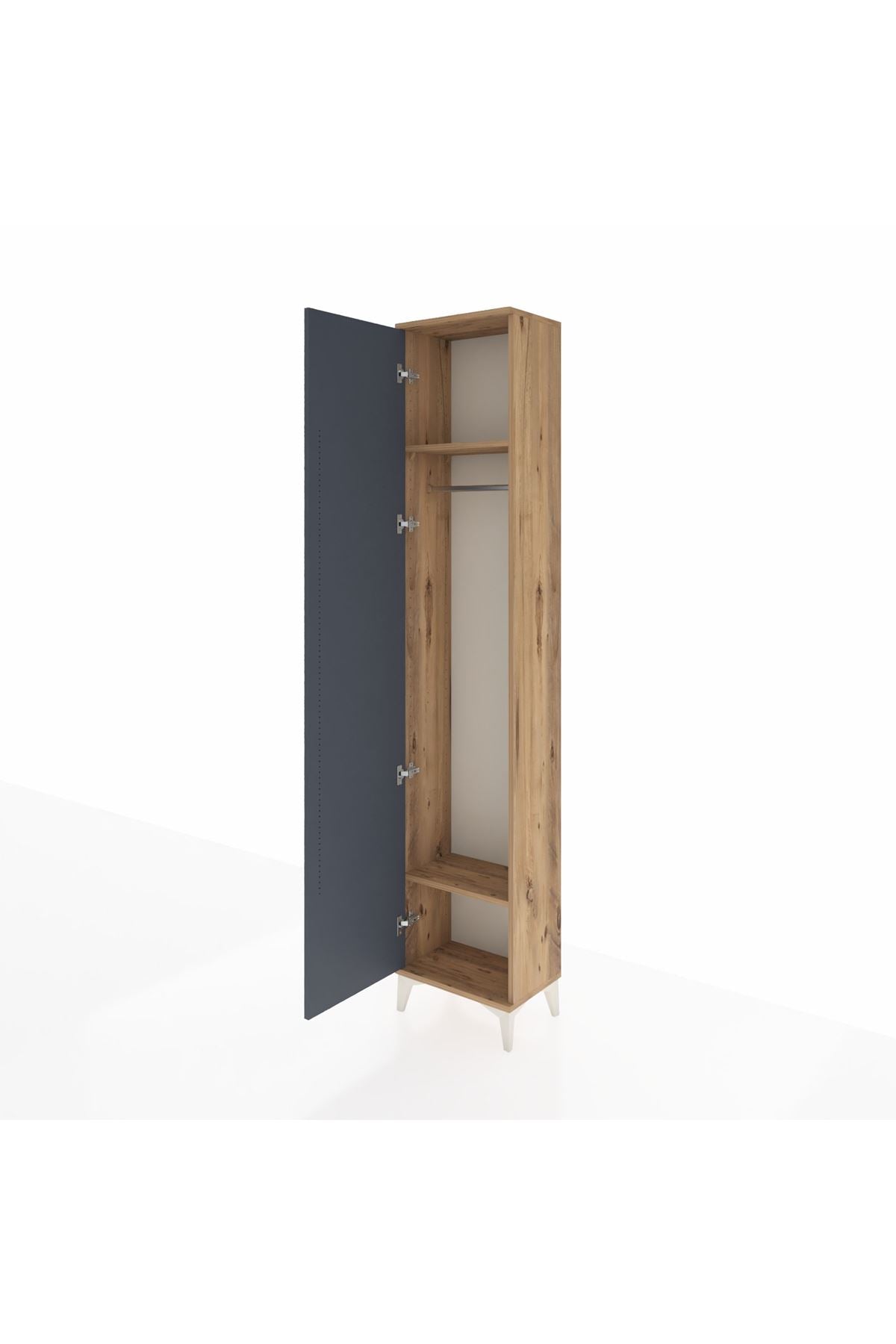 Arges Dolap 2 Raflı Tek Kapaklı Tek Askılı 44x30x221 - S28M003V8A