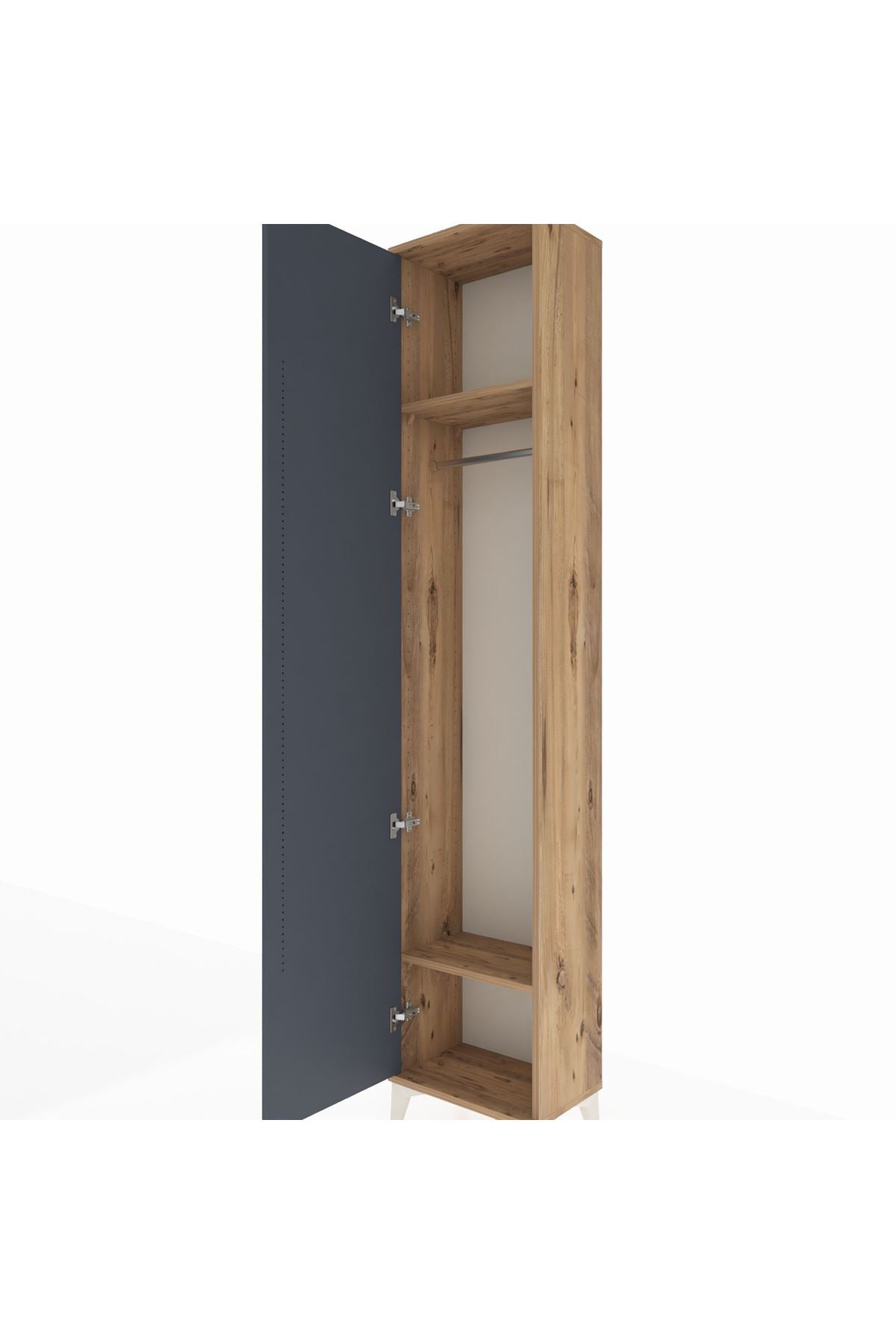 Arges Dolap 2 Raflı Tek Kapaklı Tek Askılı 44x30x221 - S28M003V8A