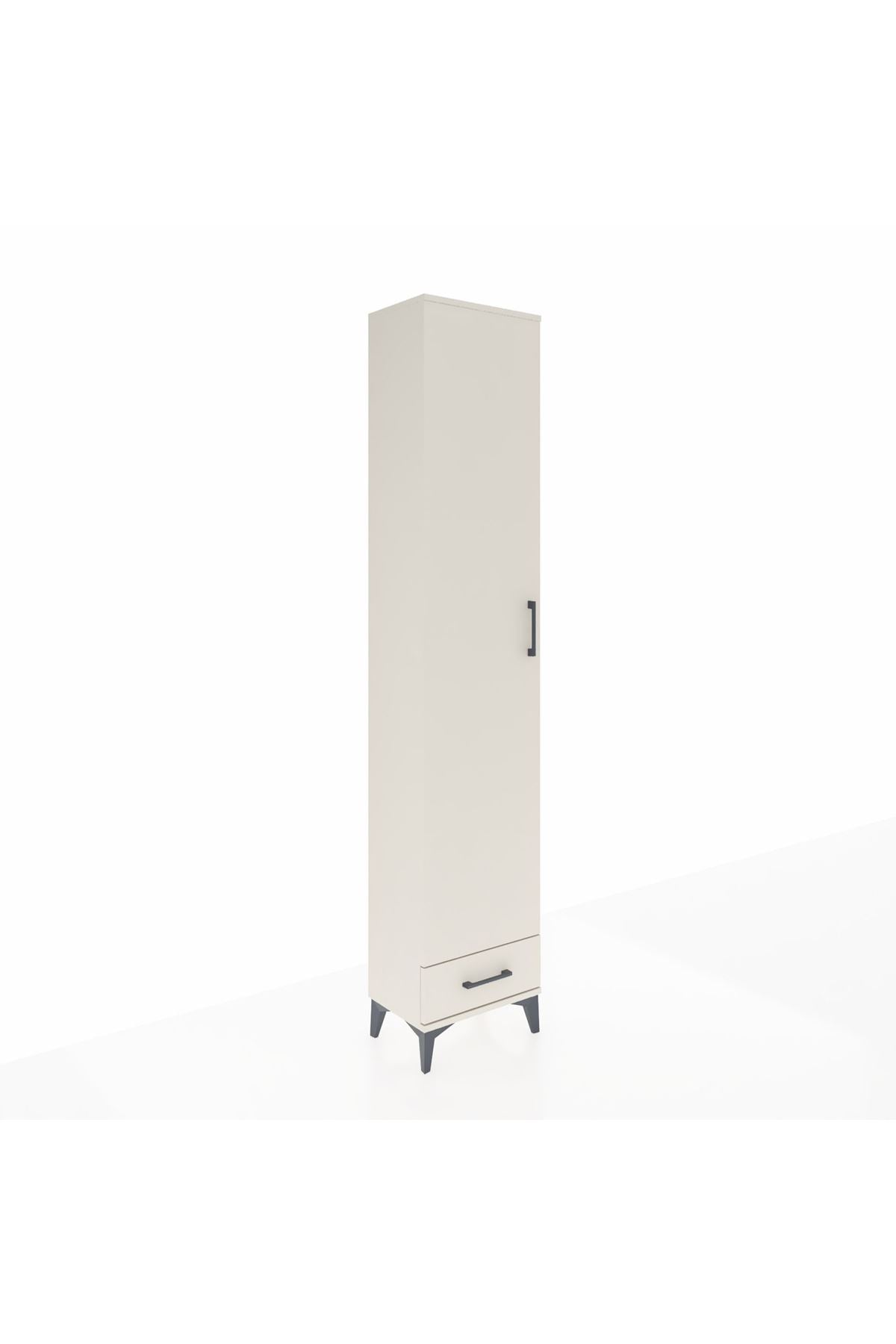 Arges Dolap 3 Raflı Tek Çekmeceli Tek Askılı 44x30x221 - S28M004V1A