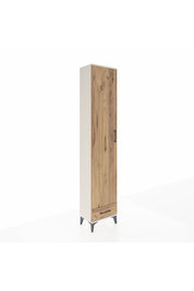 Arges Dolap 3 Raflı Tek Çekmeceli Tek Askılı 44x30x221 - S28M004V3A