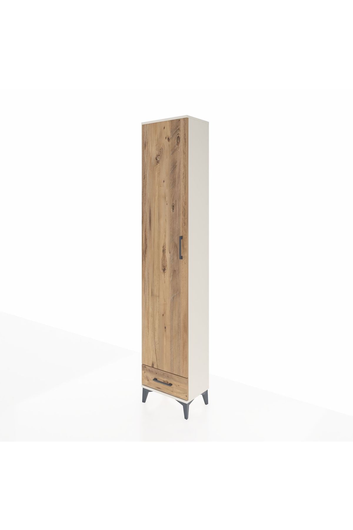 Arges Dolap 3 Raflı Tek Çekmeceli Tek Askılı 44x30x221 - S28M004V3A