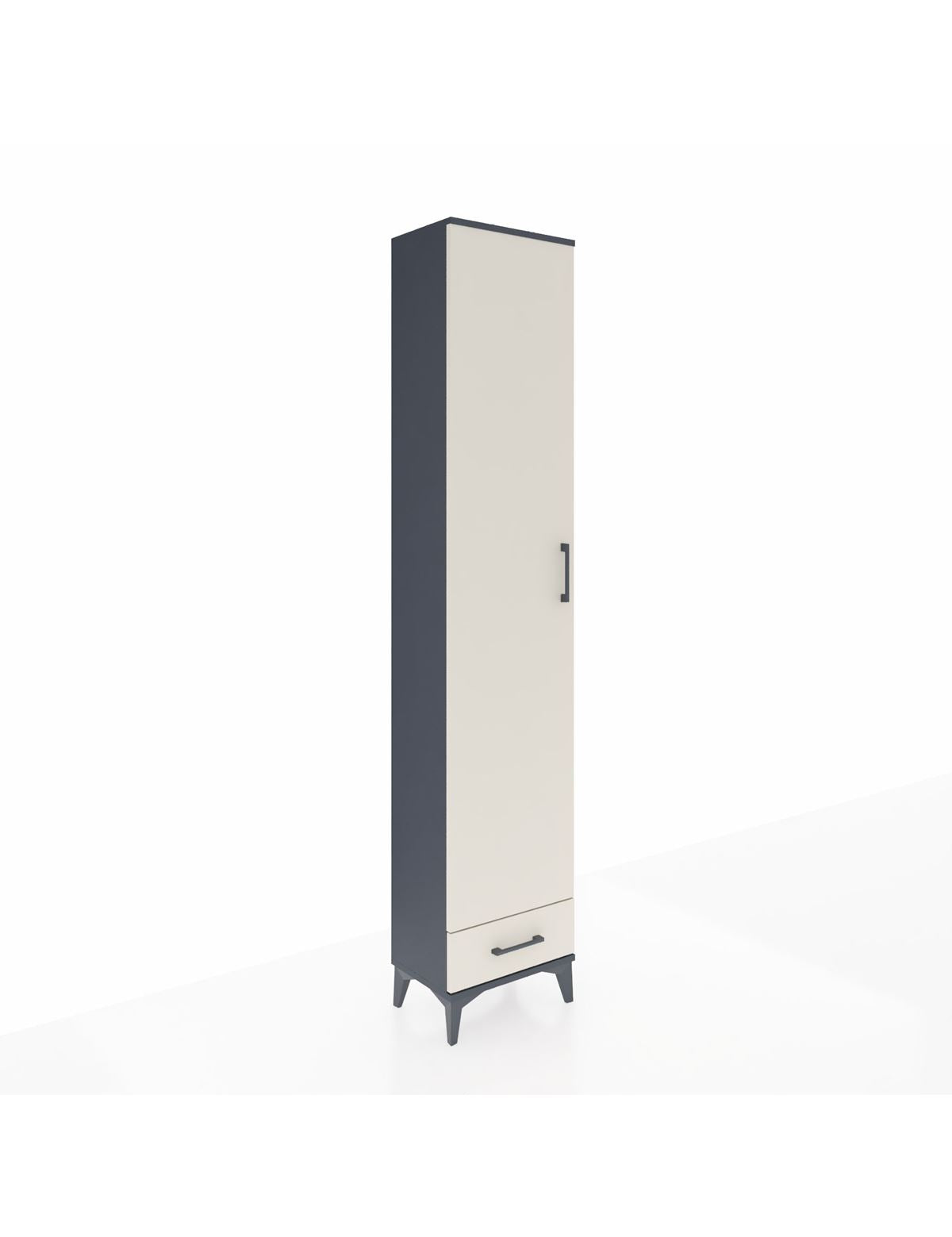 Arges Dolap 3 Raflı Tek Çekmeceli Tek Askılı 44x30x221 - S28M004V4A