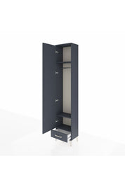 Arges Dolap 3 Raflı Tek Çekmeceli Tek Askılı 44x30x221 - S28M004V5A
