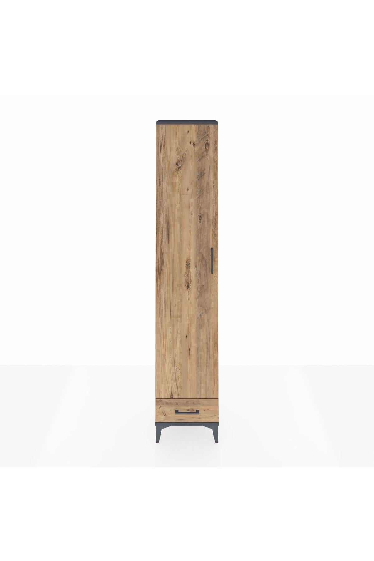 Arges Dolap 3 Raflı Tek Çekmeceli Tek Askılı 44x30x221 - S28M004V6A