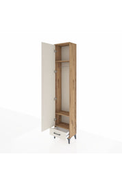 Arges Dolap 3 Raflı Tek Çekmeceli Tek Askılı 44x30x221 - S28M004V7A