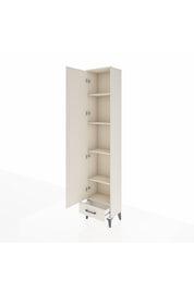 Arges Dolap 5 Raflı Tek Çekmeceli Tek Kapaklı 44x30x221 - S28M005V1A