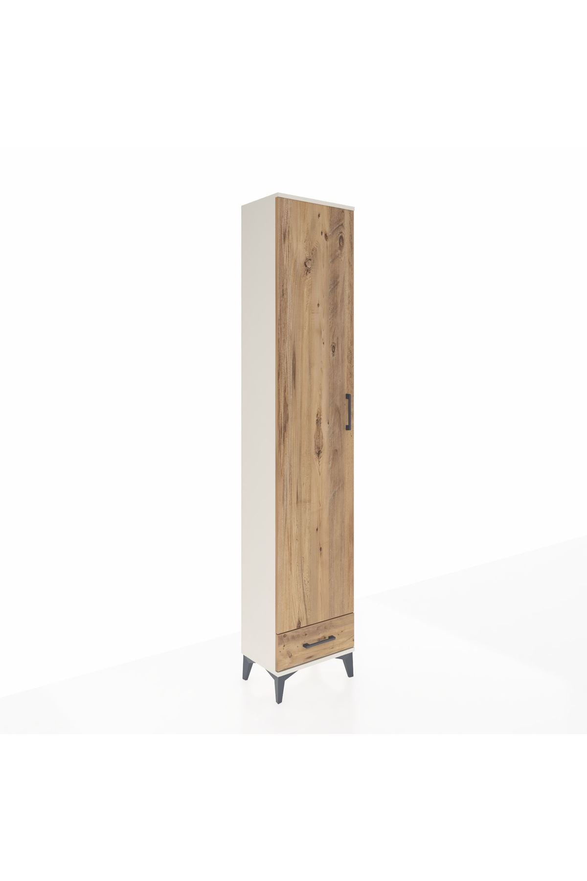 Arges Dolap 5 Raflı Tek Çekmeceli Tek Kapaklı 44x30x221 - S28M005V3A
