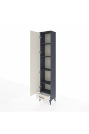 Arges Dolap 5 Raflı Tek Çekmeceli Tek Kapaklı 44x30x221 - S28M005V4A