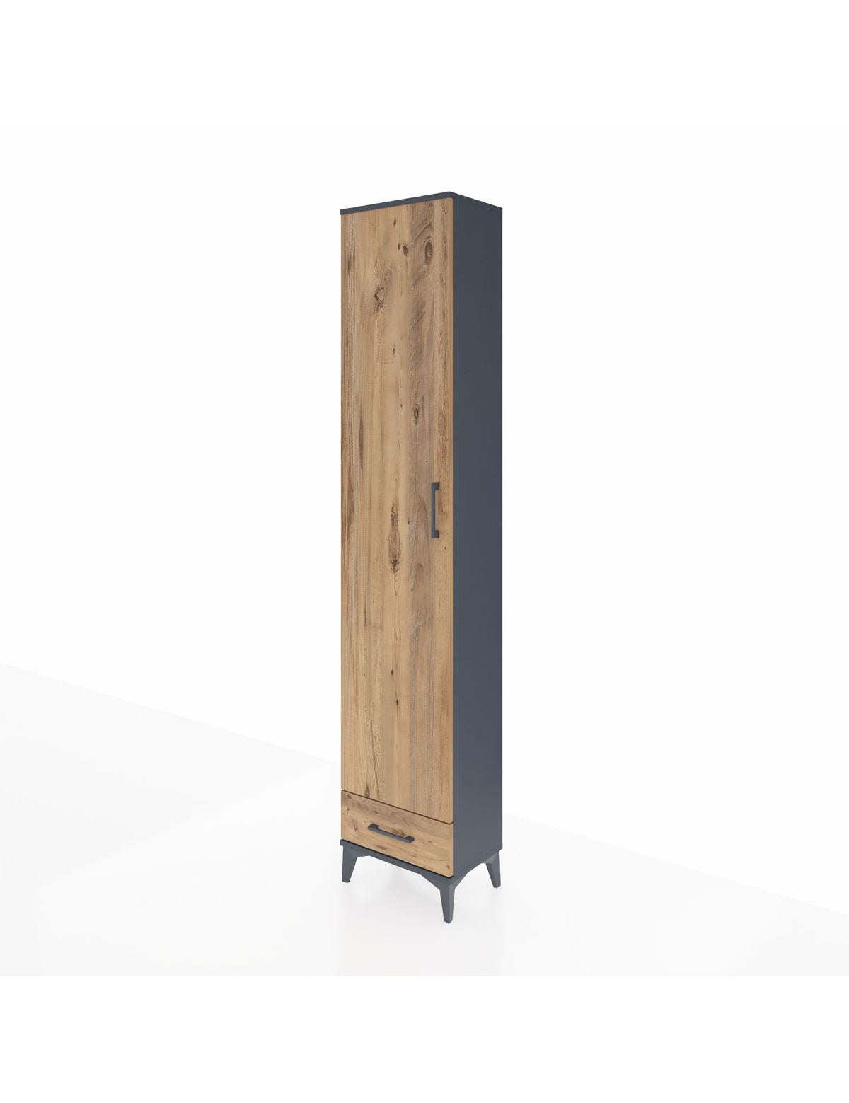 Arges Dolap 5 Raflı Tek Çekmeceli Tek Kapaklı 44x30x221 - S28M005V6A