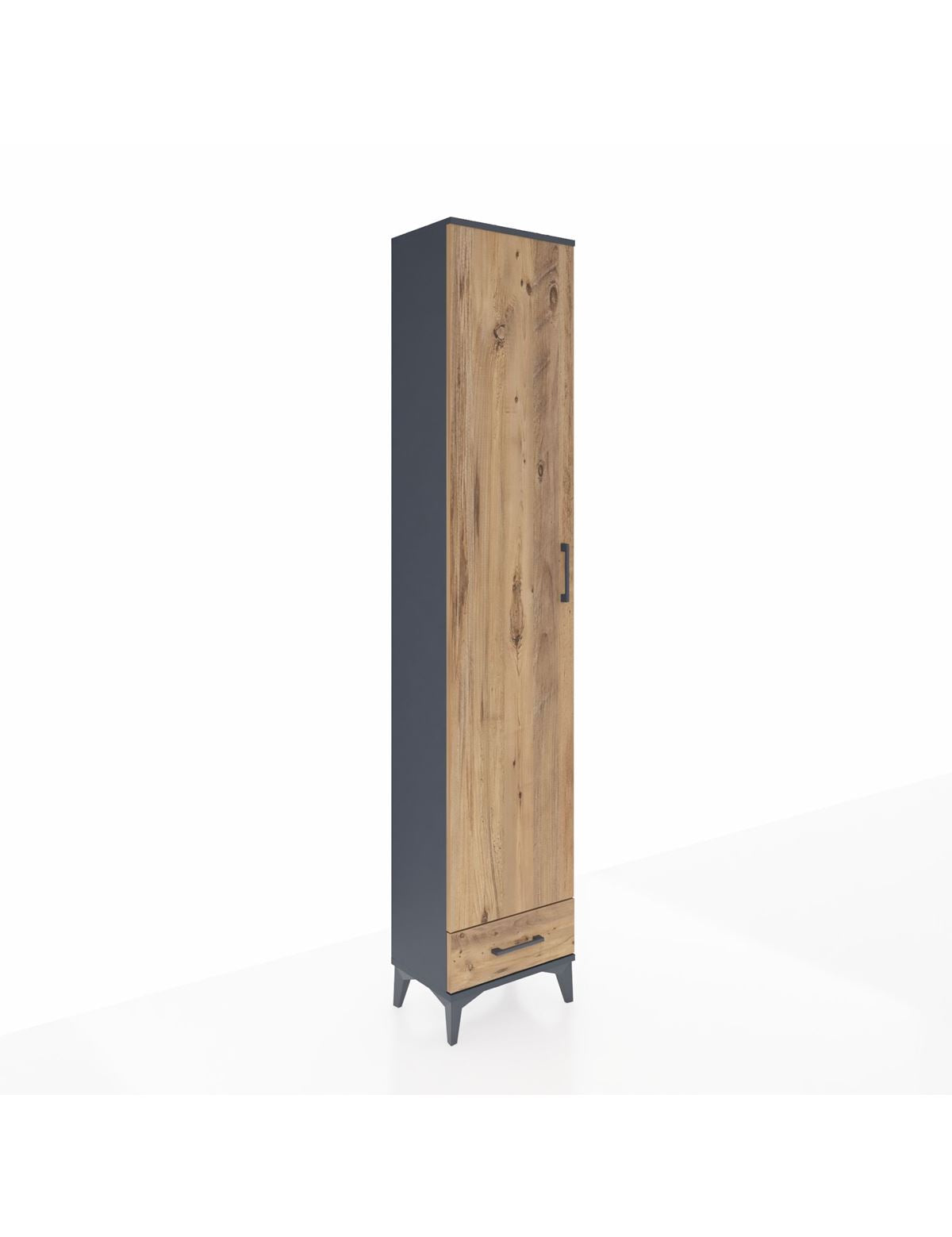 Arges Dolap 5 Raflı Tek Çekmeceli Tek Kapaklı 44x30x221 - S28M005V6A