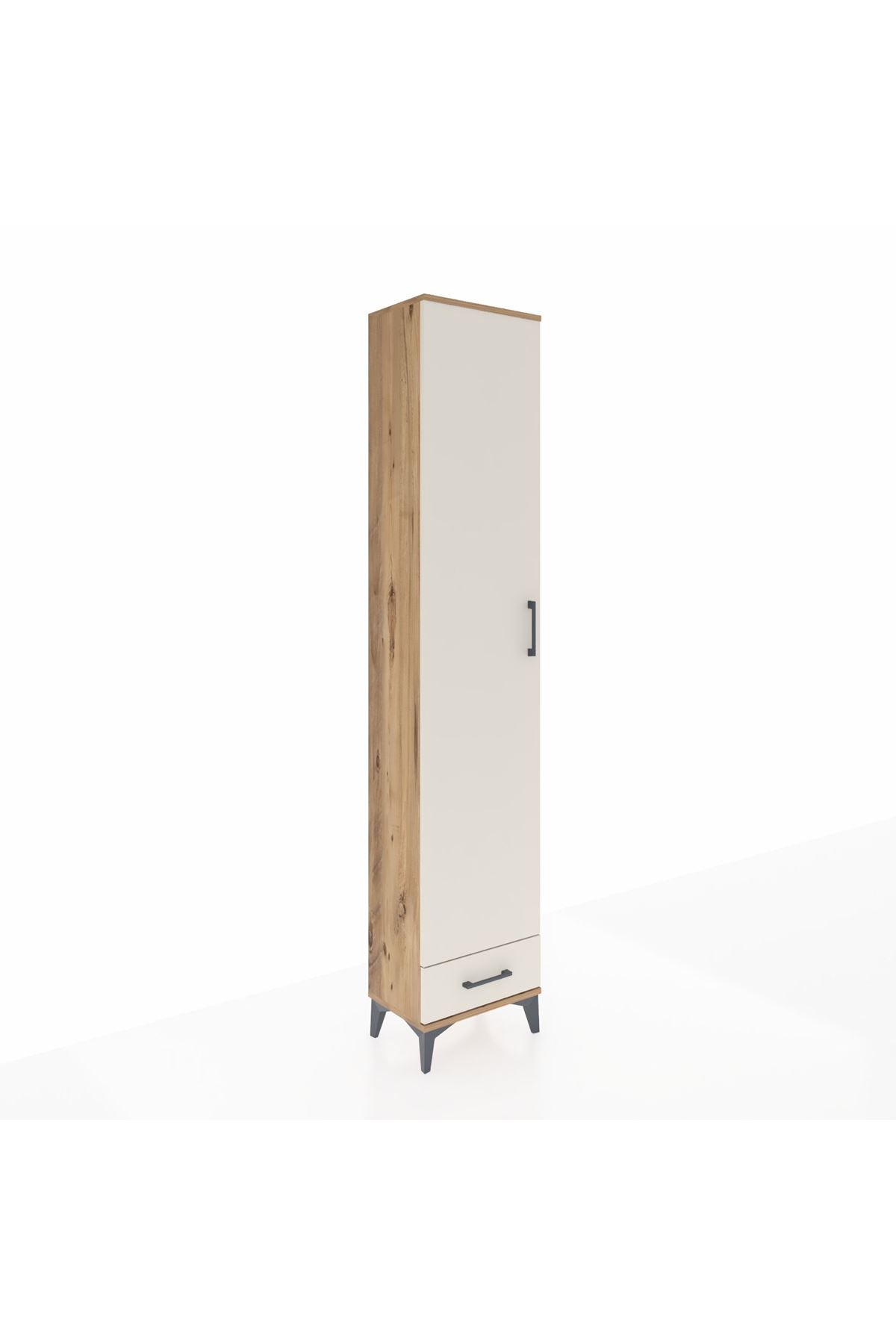 Arges Dolap 5 Raflı Tek Çekmeceli Tek Kapaklı 44x30x221 - S28M005V7A