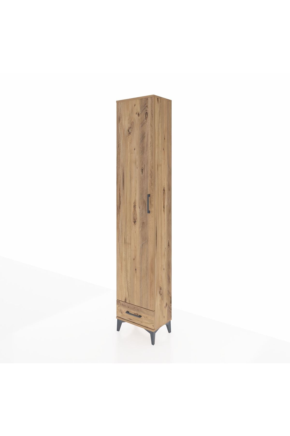 Arges Dolap 5 Raflı Tek Çekmeceli Tek Kapaklı 44x30x221 - S28M005V9A