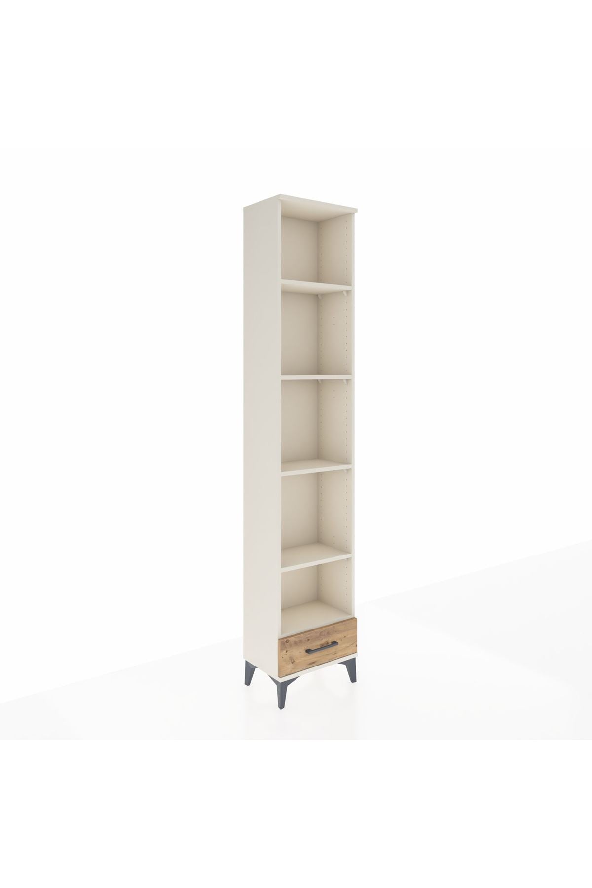 Arges Dolap 5 Raflı Tek Çekmeceli 44x30x221 - S28M006V3A