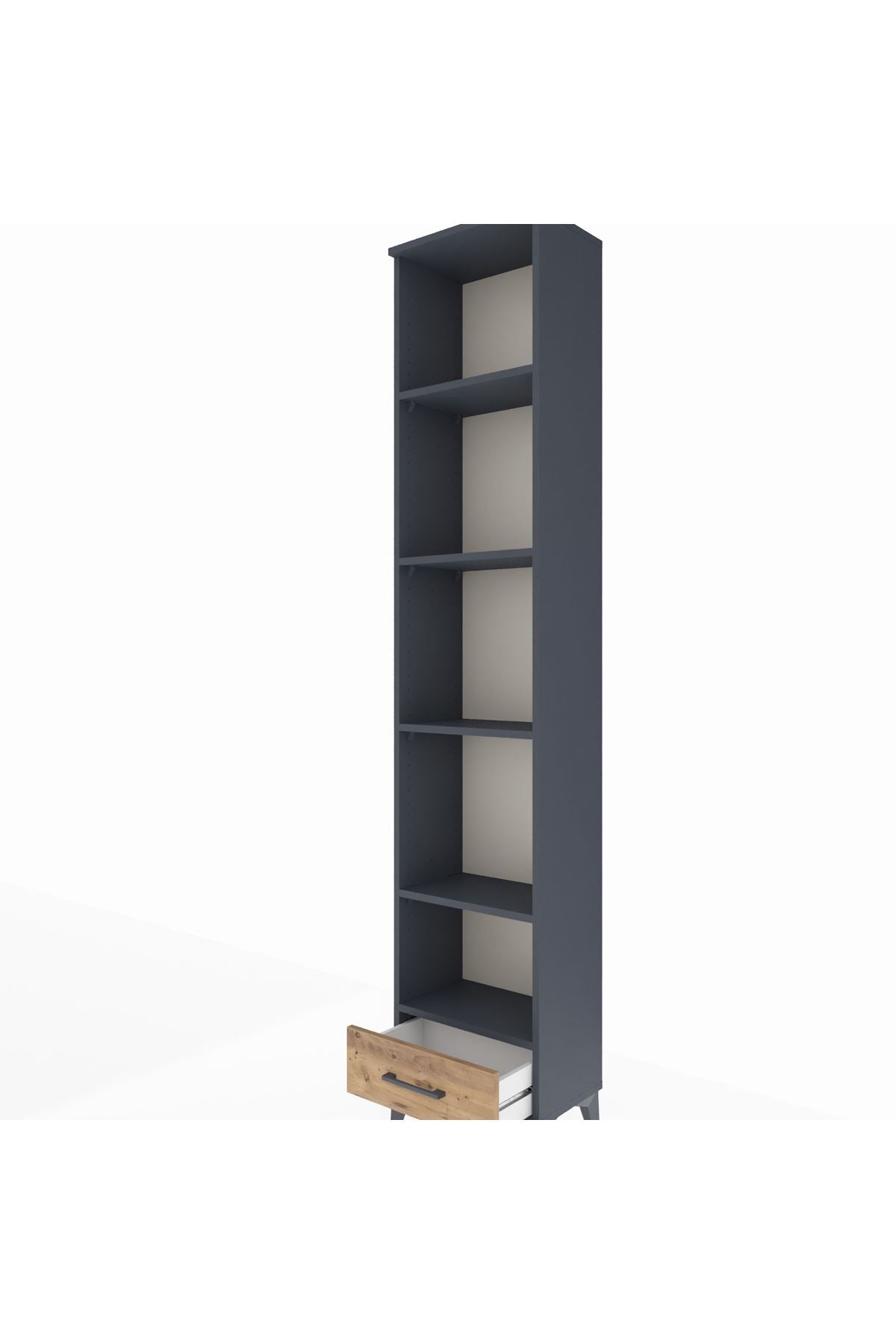 Arges Dolap 5 Raflı Tek Çekmeceli 44x30x221 - S28M006V6A