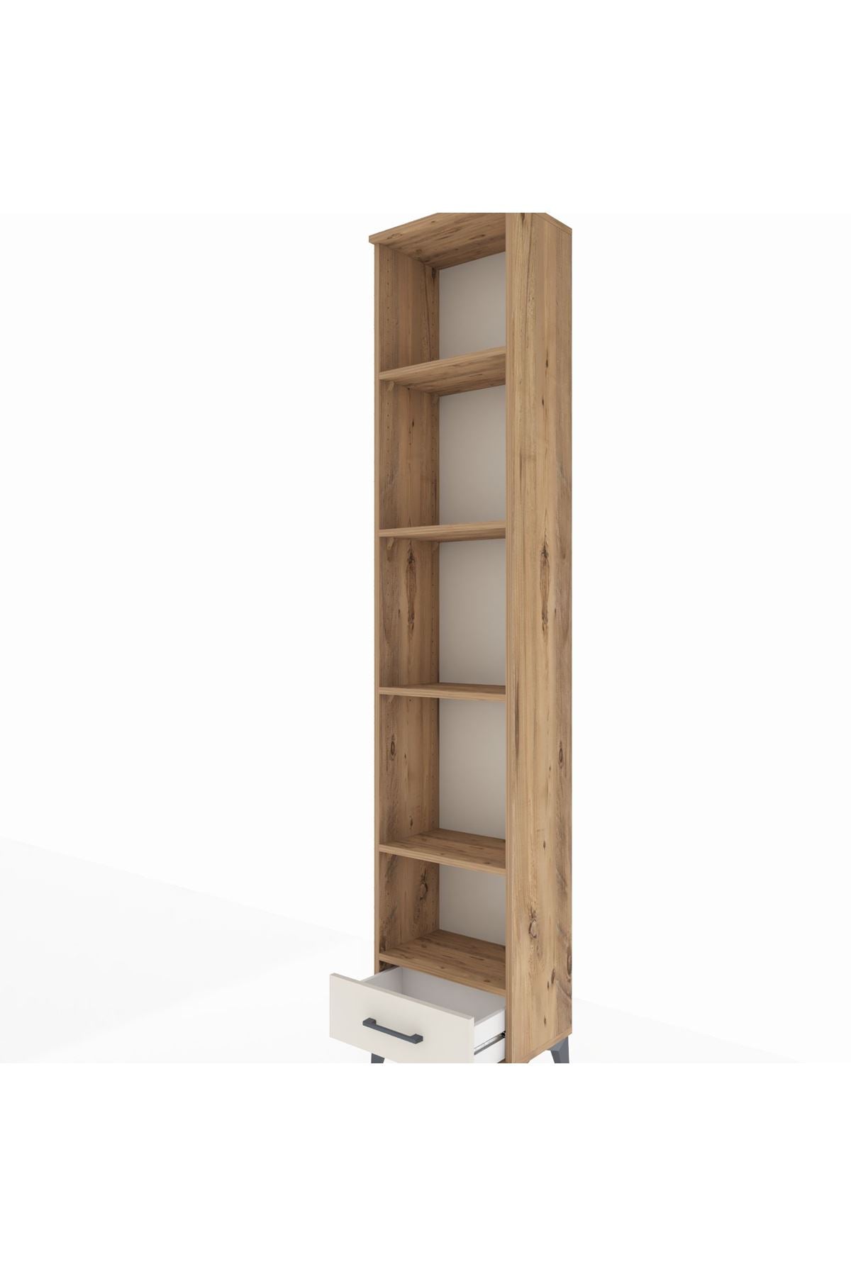 Arges Dolap 5 Raflı Tek Çekmeceli 44x30x221 - S28M006V7A