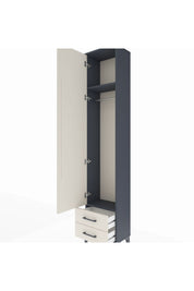 Arges Dolap 2 Raflı 2 Çekmeceli Tek Askılı 44x30x221 - S28M007V4A