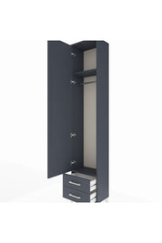 Arges Dolap 2 Raflı 2 Çekmeceli Tek Askılı 44x30x221 - S28M007V5A