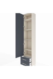 Arges Dolap 5 Raflı 2 Çekmeceli Tek Kapaklı 44x30x221 - S28M008V2A