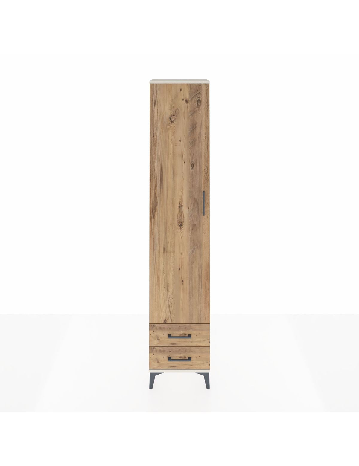 Arges Dolap 5 Raflı 2 Çekmeceli Tek Kapaklı 44x30x221 - S28M008V3A