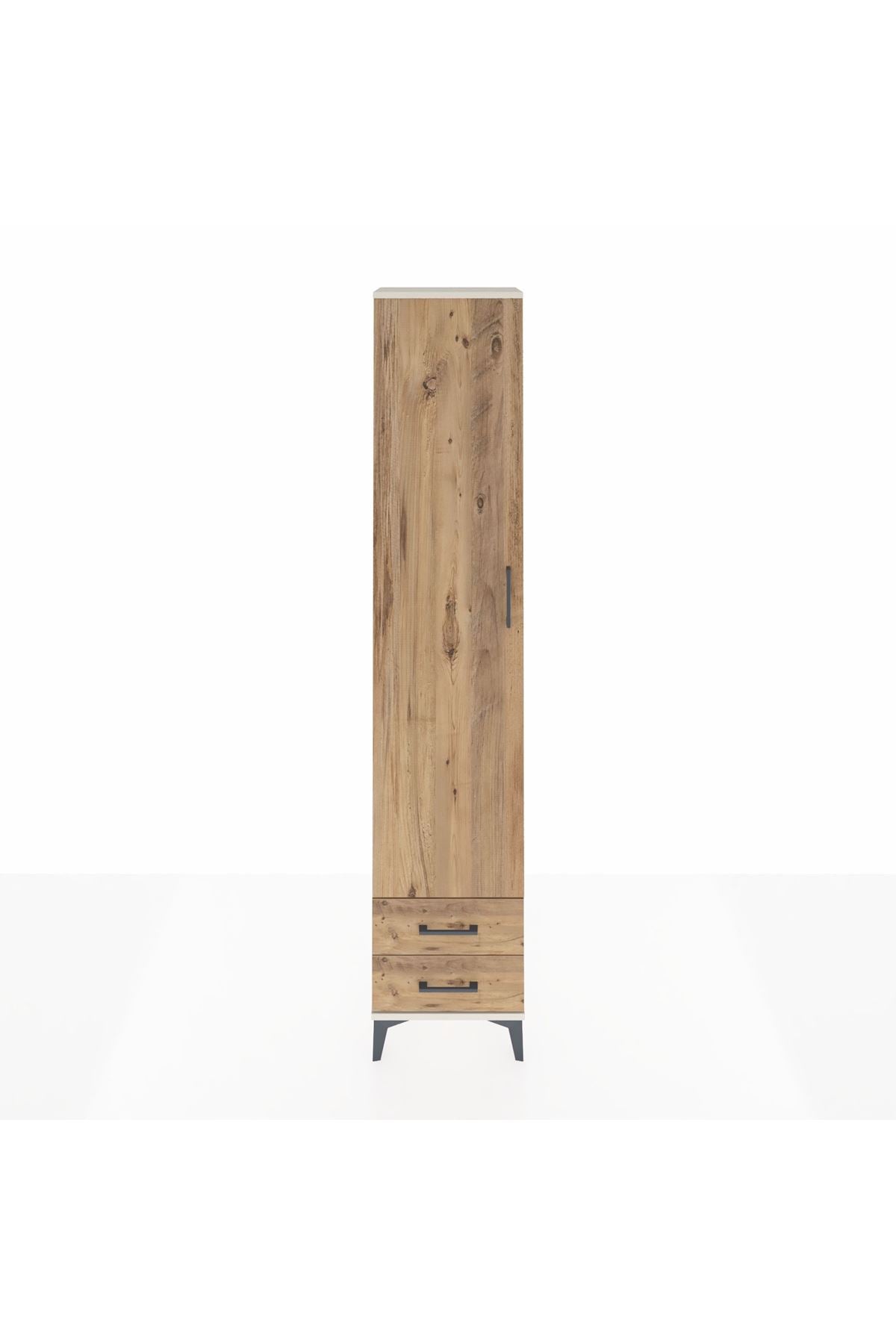 Arges Dolap 5 Raflı 2 Çekmeceli Tek Kapaklı 44x30x221 - S28M008V3A