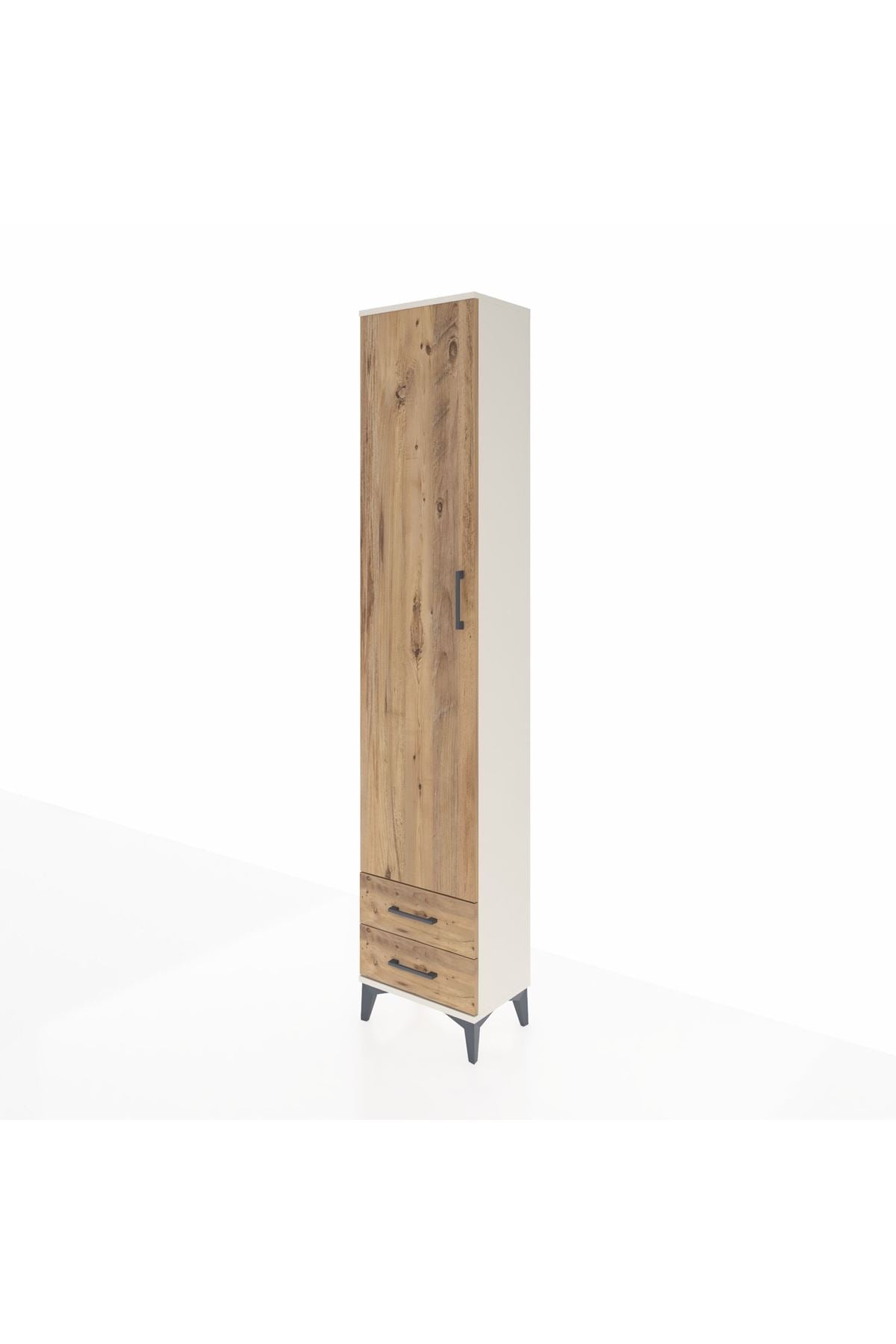 Arges Dolap 5 Raflı 2 Çekmeceli Tek Kapaklı 44x30x221 - S28M008V3A