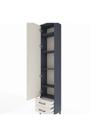 Arges Dolap 5 Raflı 2 Çekmeceli Tek Kapaklı 44x30x221 - S28M008V4A