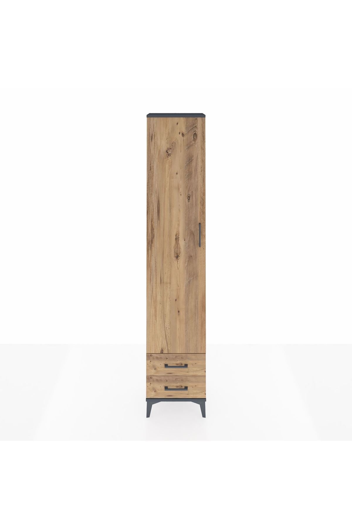 Arges Dolap 5 Raflı 2 Çekmeceli Tek Kapaklı 44x30x221 - S28M008V6A