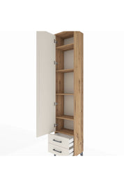 Arges Dolap 5 Raflı 2 Çekmeceli Tek Kapaklı 44x30x221 - S28M008V7A