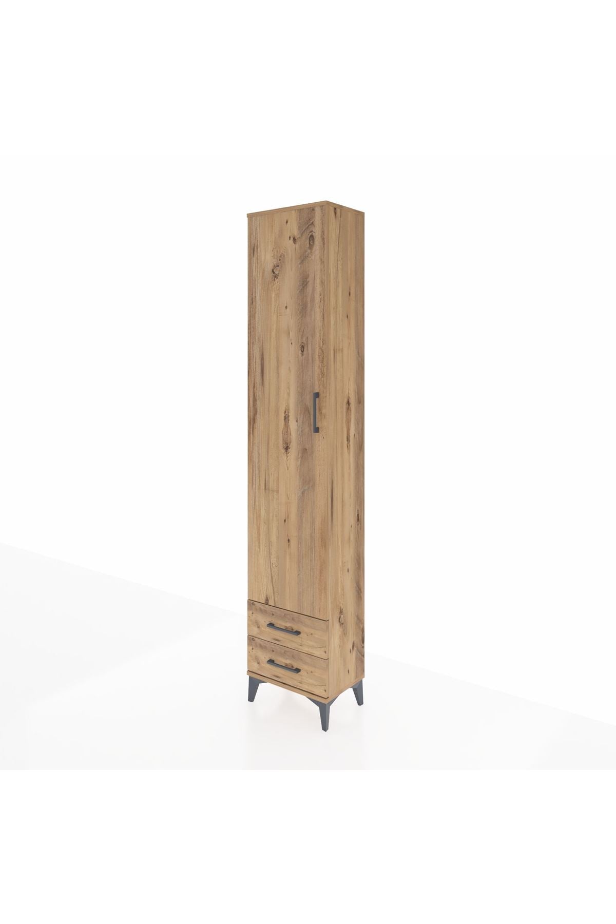 Arges Dolap 5 Raflı 2 Çekmeceli Tek Kapaklı 44x30x221 - S28M008V9A