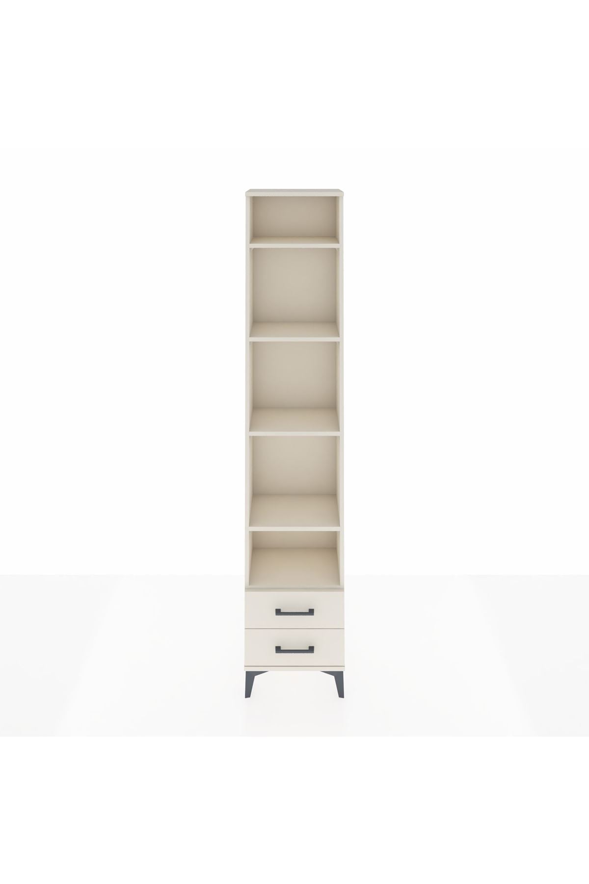 Arges Dolap 5 Raflı 2 Çekmeceli 44x30x221 - S28M009V1A