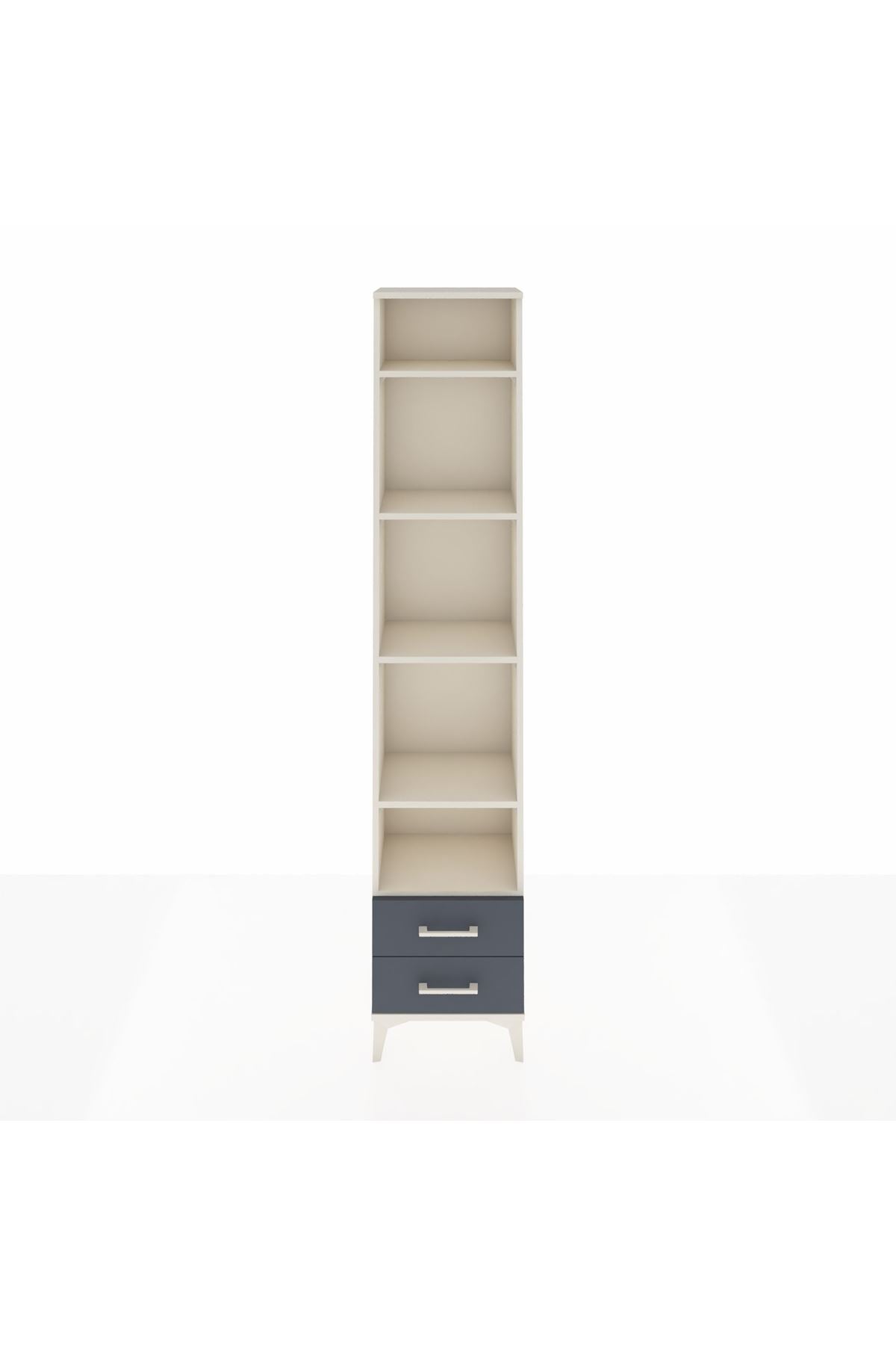 Arges Dolap 5 Raflı 2 Çekmeceli 44x30x221 - S28M009V2A