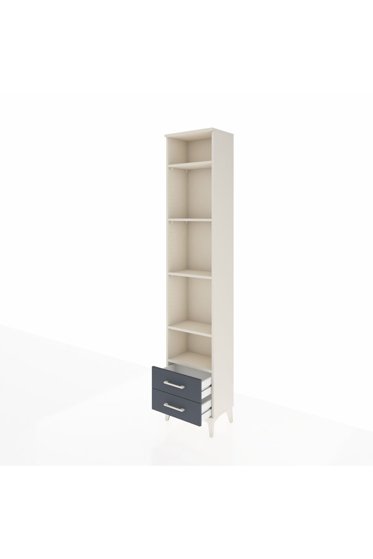 Arges Dolap 5 Raflı 2 Çekmeceli 44x30x221 - S28M009V2A