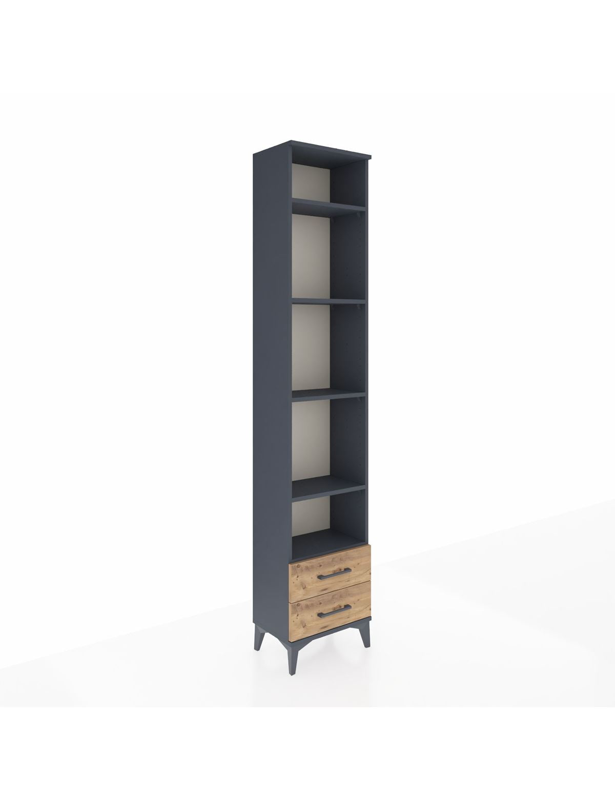 Arges Dolap 5 Raflı 2 Çekmeceli 44x30x221 - S28M009V6A