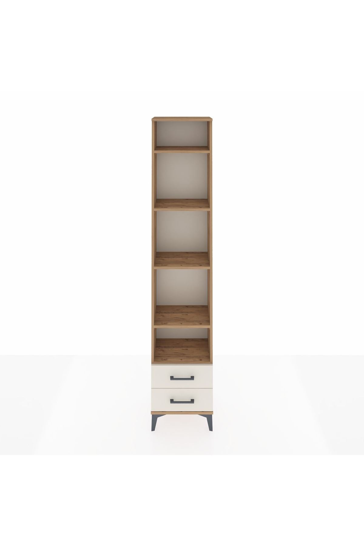 Arges Dolap 5 Raflı 2 Çekmeceli 44x30x221 - S28M009V7A