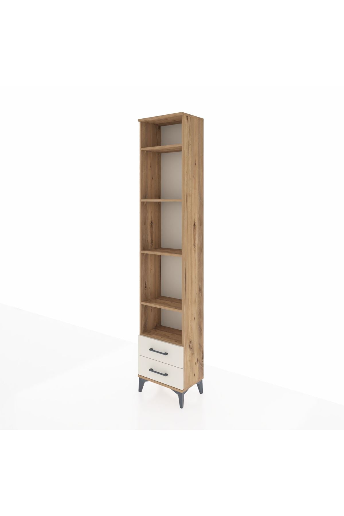 Arges Dolap 5 Raflı 2 Çekmeceli 44x30x221 - S28M009V7A